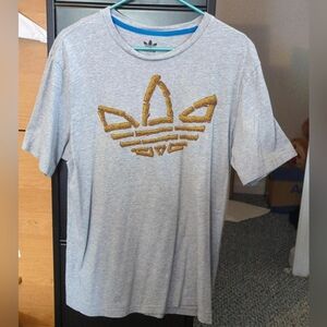 Adidas vintage Y2K size men's large unique logo no holes. Or stains